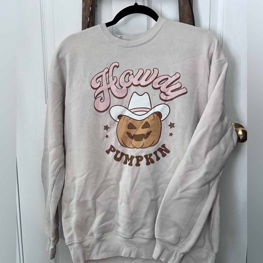 Bella Canvas Pink and Gold Graphic Sweatshirt